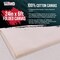 U.S. Art Supply 7-Ounce Unprimed Canvas Roll, 24" Wide x 6' Long (2 Yards) - 100% Cotton, Woven, Acid-Free - Unstretched Canvas Rolls for Painting, Murals, & DIY Crafts